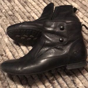 Born Booties with decorative buttons